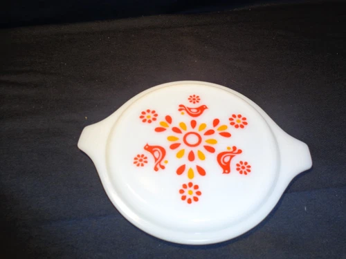 Vintage Pyrex Vintage Friendship Birds Casserole 20 C-36 Lid Only 1qt Lid Only