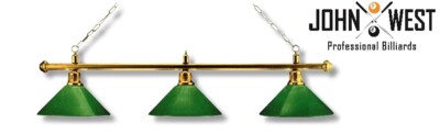 John West Billardlampe Leuchte Messing / Grün