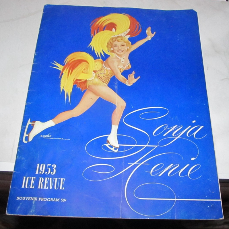 1953 Ice Skater Revue Vintage ice Skating Program Follies - SONJA HENIE