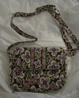 Black Pattern Vera Bradley Purse/Handbag ~Snap Closure~Adjustable Strap~LBDL9