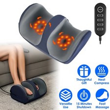 Shiatsu Foot Massager W/ Heat For Relaxation 3 Mode 3 Intensity Level Ideal Gift