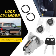 New Door Lock Cylinder Left & Right W/Key For Ford F150 250 350 Pickup 1992-1995