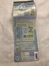 Marcella K&Company Embossed Stickers Baby It’s A Boy