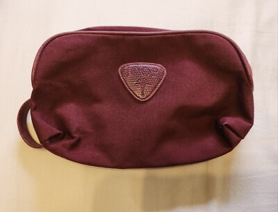 Joop Burgundy Travel Skincare Makeup Bag 