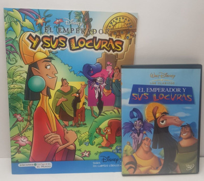 PELICULA DVD PACK EL EMPERADOR Y SUS LOCURAS + COMIC WALT DISNEY CLASICO Nº40