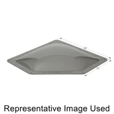 Icon 12081 RV Trailer Neo Angle Outer Skylight 15" x 28" - Smoke NEW