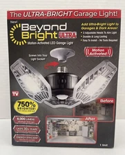 Beyond Bright Ultra Motion Activated Led Garage Light 6K Lumens | Easy Install