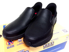 SKECHERS WORK Męskie Nampa - Broxtin Zestaw głośnomówiący SR Antypoślizgowe buty robocze Czarne