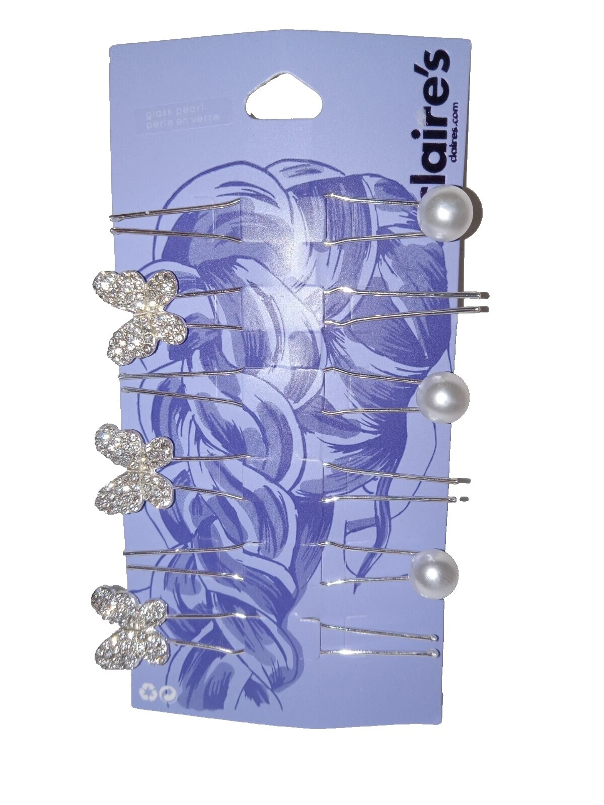 Acrylic Butterfly Hair Bobby Pins for Women