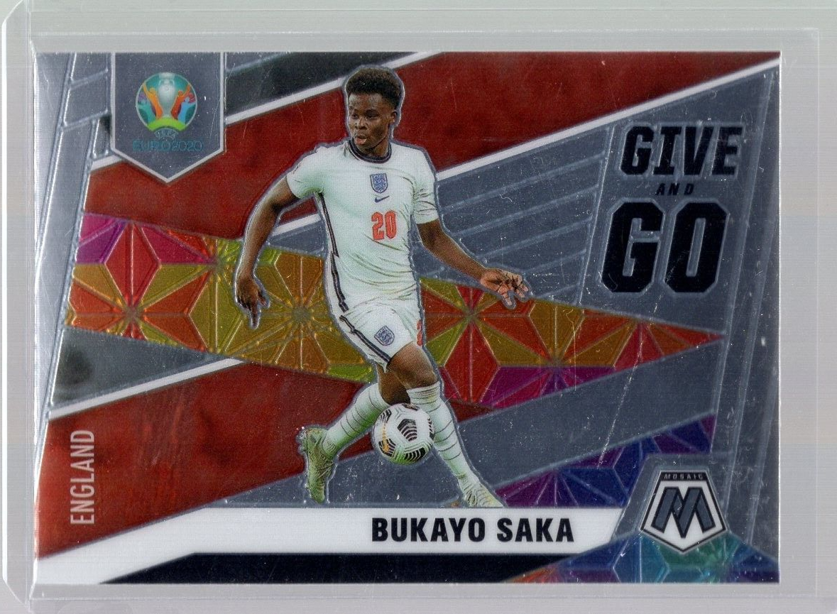 2020-21 Panini Mosaic UEFA Euro Give and Go #26 Bukayo Saka | eBay