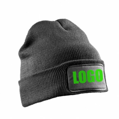 Mütze Acrylic Watch Hat Wintermütze Strickmütze Rib-Strick Logo 4 Farben       