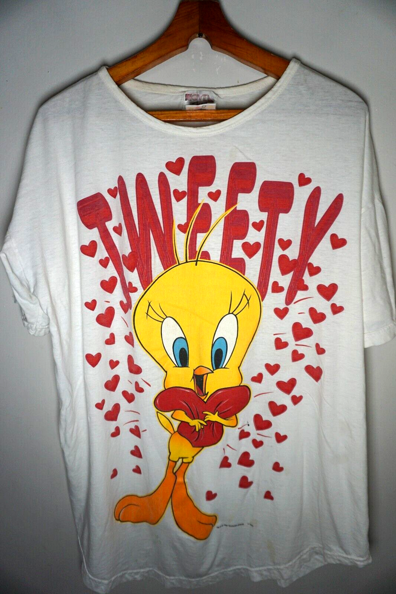 Vintage Looney Tunes Tweety Bird T Shirt XXL Long 90s Novel Teez