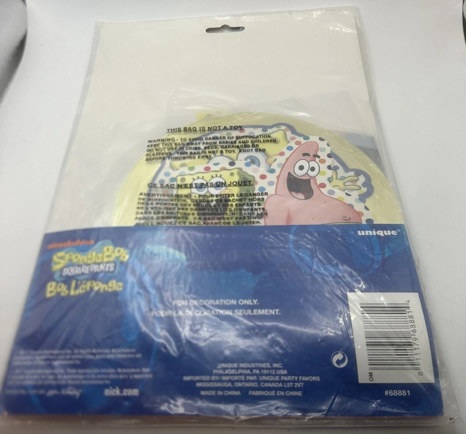 SpongeBob SquarePants 7 pc. Table Decorating Kit Birthday  Party Set New - Image 4 of 4