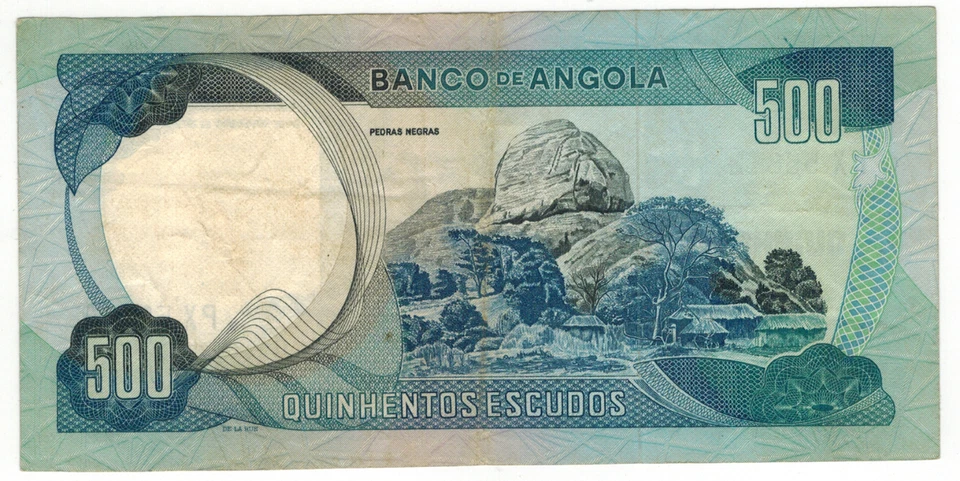 Angola Banknotes 500 ESCUDOS 1972 p102 very fine 55812 - Image 2 of 2