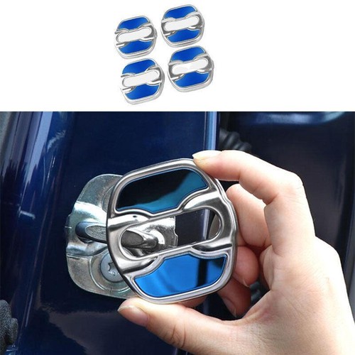 Blue Titanium Door Lock Protection Cover Trim For Infiniti Q50 2014
