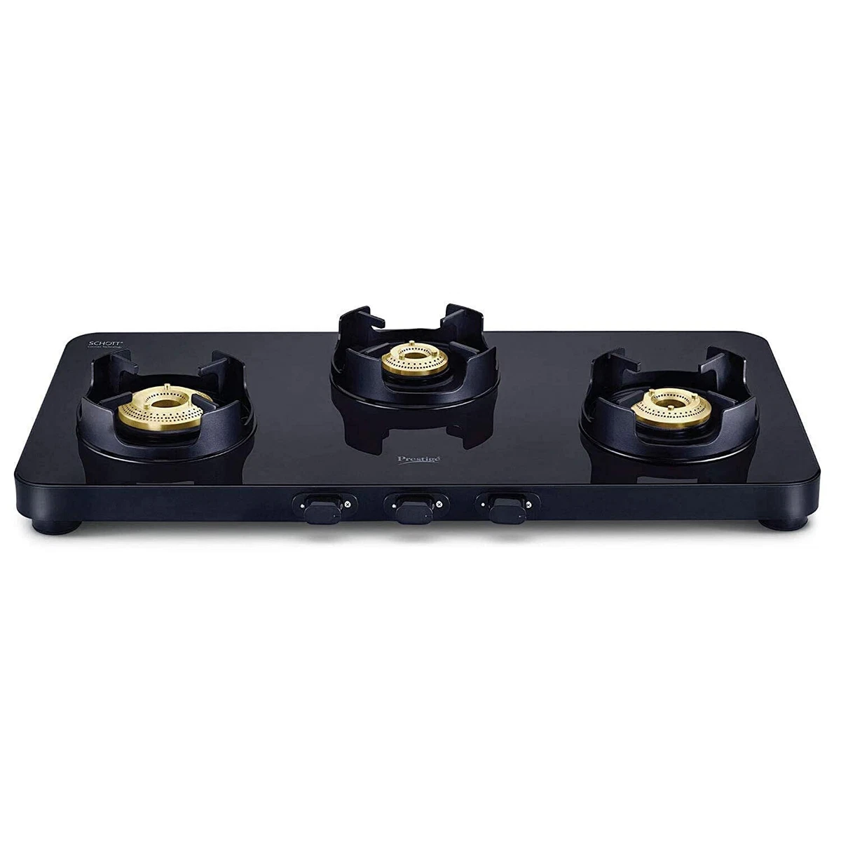 Prestige Edge Schott Glass 3 Burner LPG Gas Stove Cooktop PEBS 03