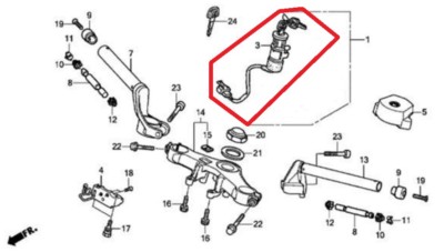 ZüNdung SchlüSsel Schalter Zylinder Für -Z400 QUADSPORT LTZ400 2003-2007
