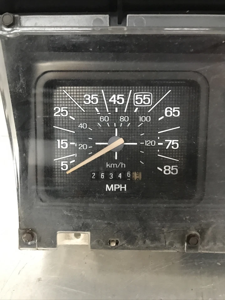 Ford F250 1986 velocímetro cuadro de instrumentos sin viaje odómetro sin velocímetro 26 k millas Foto 4 de 4