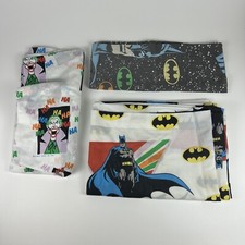 Vintage 1989 DC Comics Batman Joker Haha 3 Piece Twin Fitted Sheets Pillowcase