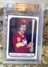 WAYNE CAUGHEY 1981 ALBUQUERQUE DUKES TCMA MINOR LEAGUE BGS 9.5 GEM BVG