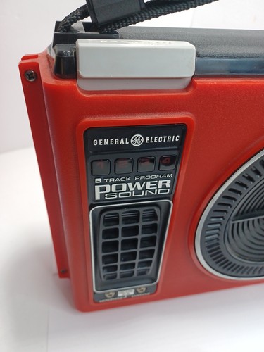General Electric GE Power Sound lettore 8 tracce canta lungo 3-5502 VOCE ROSSA - Foto 2 di 12