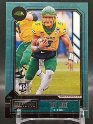 Trey Lance 2021 Panini Chronicles Playbook Draft Picks North Dakota State Bison