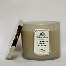 Bath & Body Works Candle 3-Wick Cinnamon Spiced Vanilla 14.5 oz