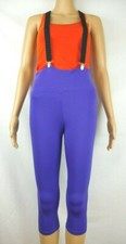 Yogaruru Purple Leggings XS Orange Racerback Tank Small Suspenders Dance Costume