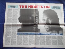 BOXING WEEKLY NEWSPAPER OCTOBER 1990 BUSTER DOUGLAS v EVANDER HOLYFIELD 