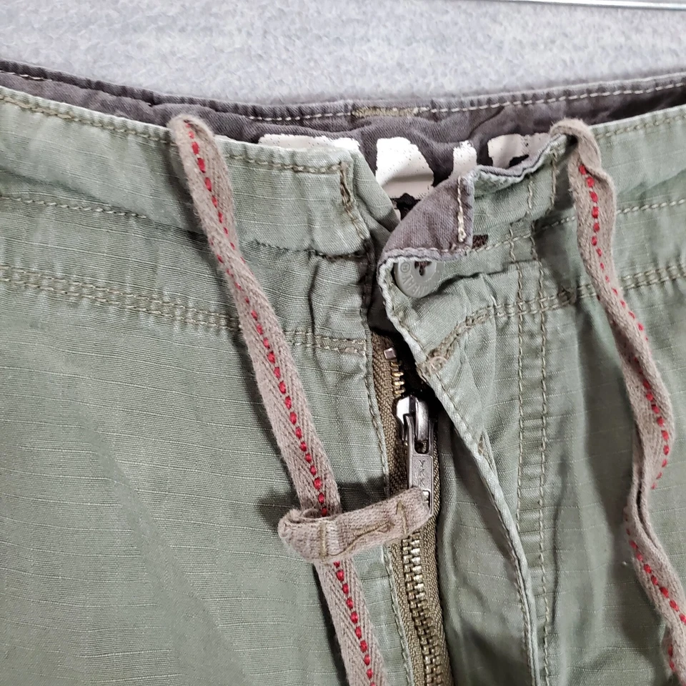 Pantalones Cortos Union Bay Hombres 42 Oliva Ripstop Carga Exterior Senderismo Bolsillos Cordón Foto 2 de 4