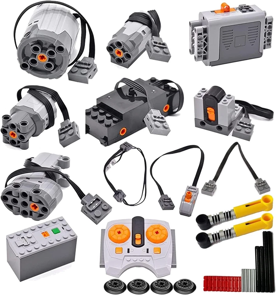 Advanced 32-Piece Power Function Kit for Building Fun with Remote Control Motors - Image 2 of 4