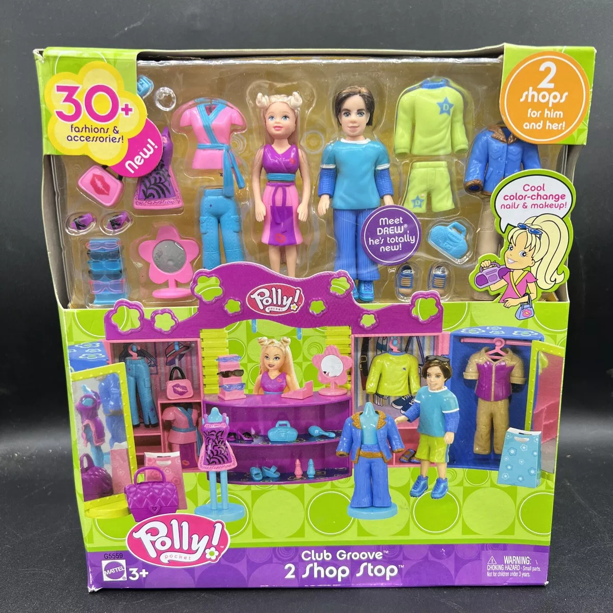 Polly Pocket 2004 Fashion Beach Game Brand New Sealed!