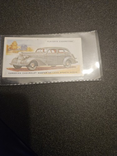 JOHN PLAYER CIGARETTE CARD MOTOR CARS 2nd.SERIES 1937 No.11 CANADIAN CHEVROLET
