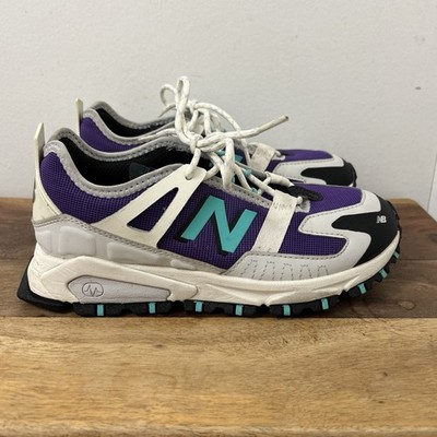 New Balance X-Racer Womens Sz 7 Purple White Teal Running Shoes WSXRCTJY