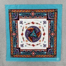 Vtg Bandana Southwestern Print 50/50 Made In USA Crafted With Pride In America