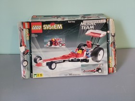 Awesome Vintage 1999 LEGO Team Model 5533 Red Fury Octan Drag Racer - Box & Book