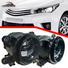 2x 2.0 Bi Led Fog Projector Lens Hilo Beam Retrofit Fog Light Lamp 6000k White