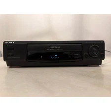Sony SLV-678HF Black On-Screen VHS Hi-Fi Stereo Video Cassette Recorder & Player