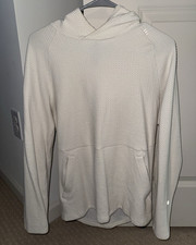 lululemon athletica Men s Beige Pullover Hoodie w/ Pockets Stretch Size S