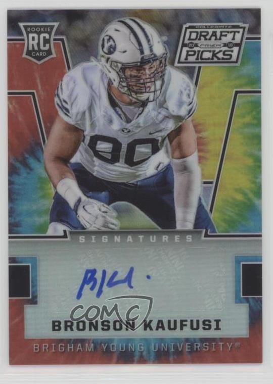 2016 Prizm Collegiate Draft Picks 22/49 Bronson Kaufusi #280 Rookie Auto RC 1e0