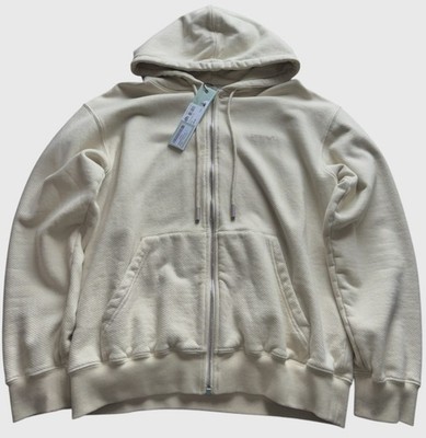 Off-White Virgil Abloh Zip-Hoodie Beige in L neu mit Etikett
