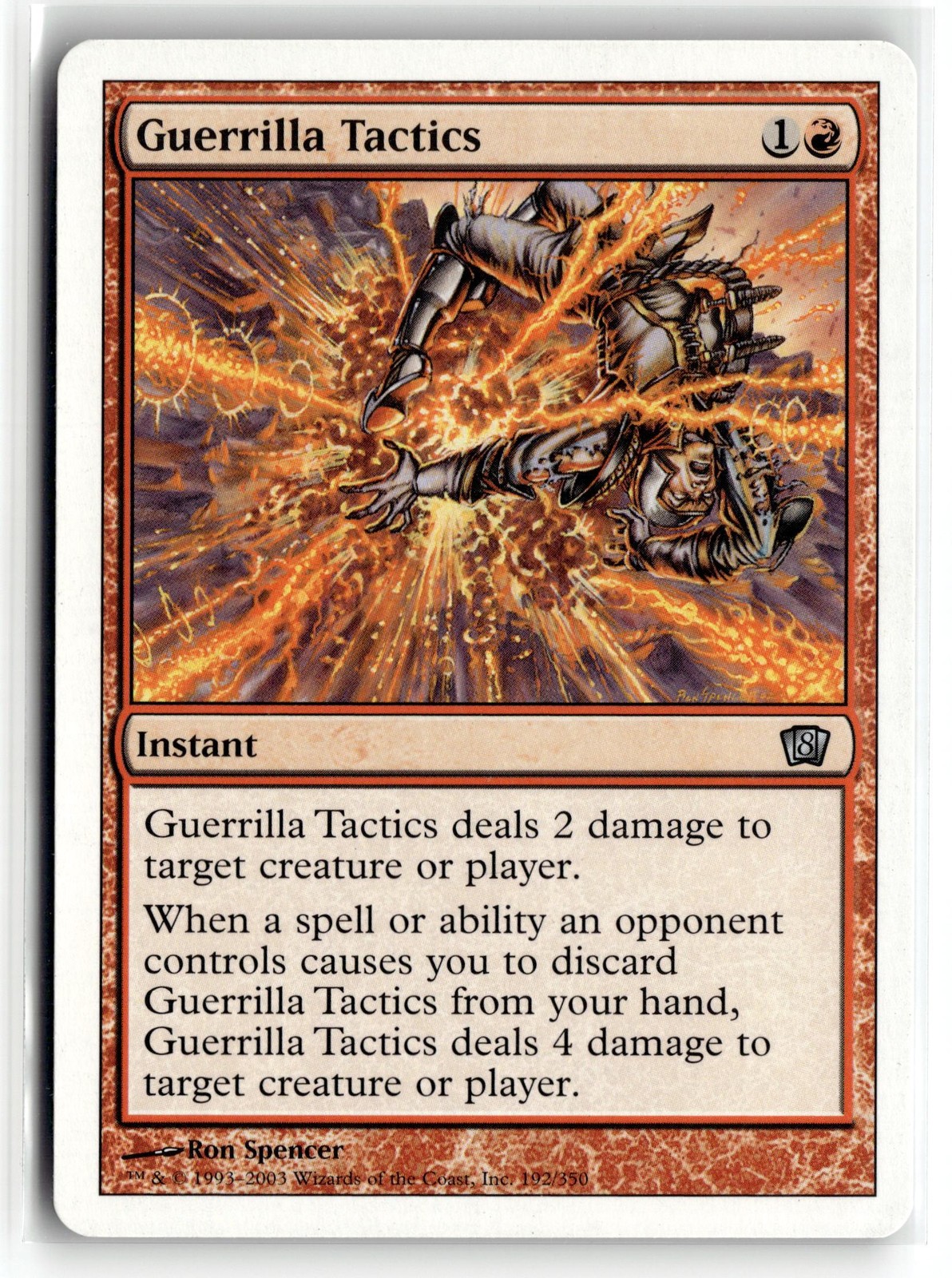 MAGIC TG: 8th Edition #192 Guerrilla Tactics Uncommon .M2A