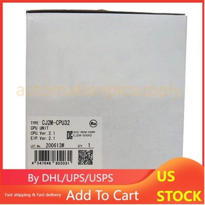 Genuine Omron CJ2M-CPU32 PLC Module CJ2M-CPU32 New In Box #XG2  US Free TAX