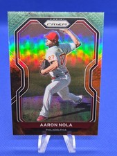 2021 Panini Prizm Aaron Nola Cosmic Haze Prizm #147 Philadelphia Phillies 