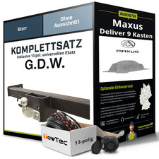 Anhängerkupplung starr für Maxus Deliver 9 Kasten/Minibus+ESatz 13pol Kpl.