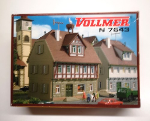 9a) Casa Vollmer con kit de construcción de nido de cigüeña N 7643 en embalaje original | Condition: Gebraucht