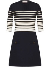 Valentino Garavani Striped Lurex Minidress