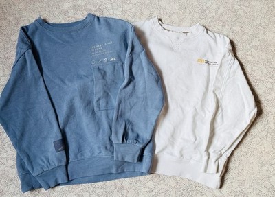 Mango Pulli Jungs 2 Stück Gr. 152 Weiß & Blau