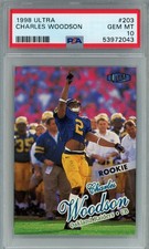 1998 Ultra #203 Charles Woodson PSA 10 GEM MT *FEFB2043*
