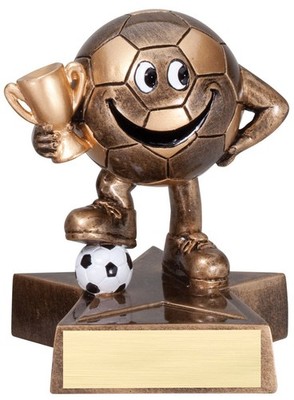 Decade Awards Soccer Lil Buddy Trophy - 4 Inch Tall Engraved Kids Soccer Award